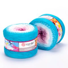 Len cầu vồng cotton Flowers - Yarnart - 250g dài 1000m (Bảng màu từ 250-300)