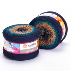 Len cầu vồng cotton Flowers - Yarnart - 250g dài 1000m (Bảng màu từ 250-300)