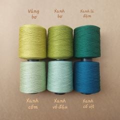 Cuộn sợi 100% silk 0.8mm màu trơn - 300gram
