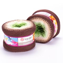 Len cầu vồng cotton Flowers - Yarnart - 250g dài 1000m (Bảng màu từ 250-300)
