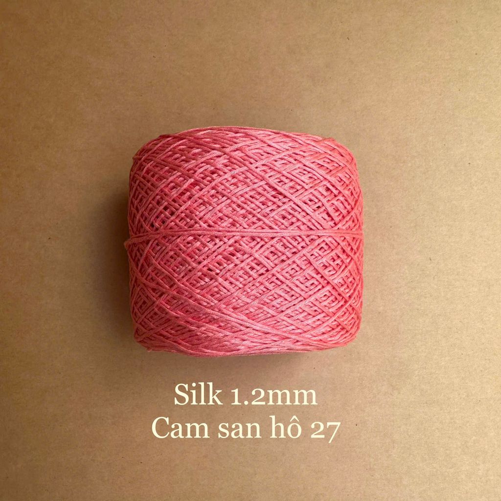 Cuộn sợi Silk, 100% Silk, 250g, cỡ 1.2mm
