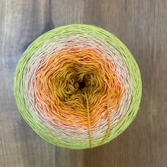 Cầu vồng sợi Silk, cỡ 1.0mm, 300g, dòng bánh, đan móc áo, váy, khăn