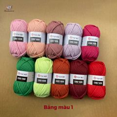 Len sợi to Cord Yarn nhập khẩu từ Yarnart, đan, móc, thắt túi xách, đệm