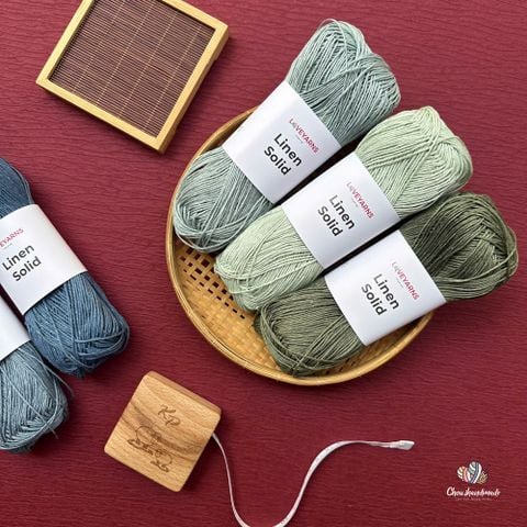 Sợi Linen Solid - Loveyarns, đan móc áo, váy, khăn
