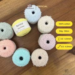 Sợi cotton Vira-Vento nhập từ Rosarios 4, đan móc áo, váy, khăn