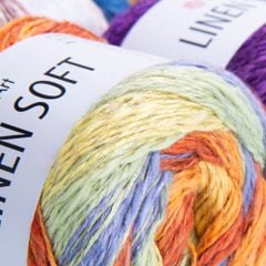 Sợi Linen Soft nhập khẩu từ Yarnart, đan móc áo, váy, khăn