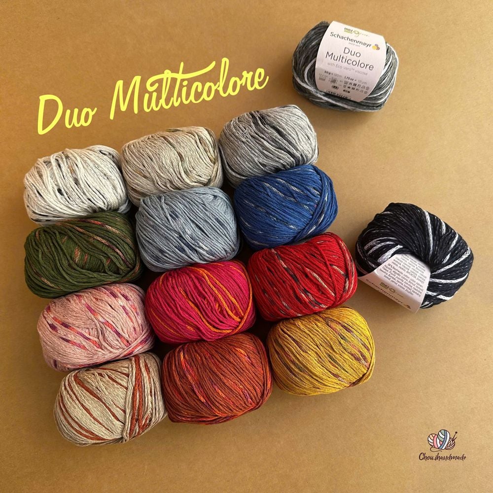 Sợi Duo Multicolore - Schachenmayr, đan móc áo, váy, khăn