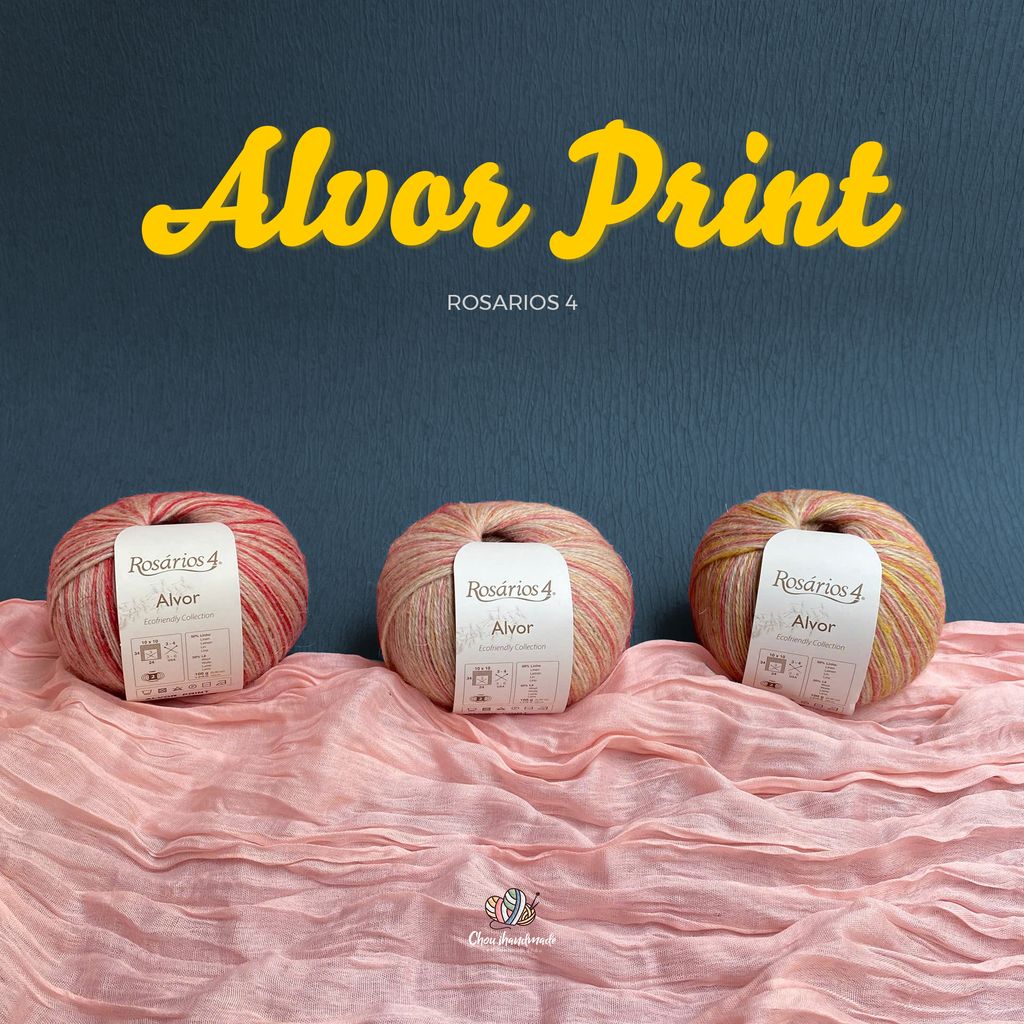 Len Alvor Print nhập từ Rosarios 4, đan móc áo, váy, khăn