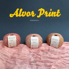 Len Alvor Print nhập từ Rosarios 4, đan móc áo, váy, khăn