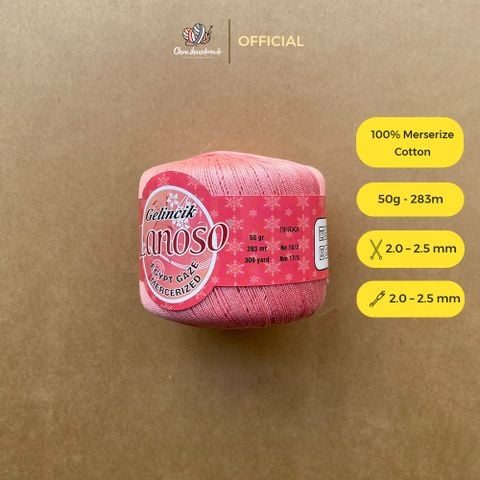 Sợi cotton Gelincik nhập khẩu từ Lanoso đan móc áo, váy, đầm