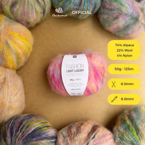 Len Fashion Light Luxury Hand-Dyed nhập từ Rico Design