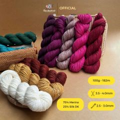 Len Luna nhập khẩu từ Symfonie - KnitPro, đan móc áo, váy, khăn