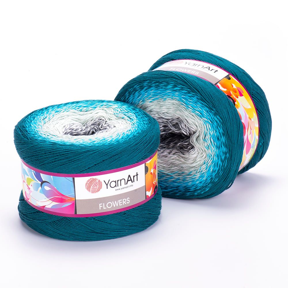Len cầu vồng cotton Flowers - Yarnart - 250g dài 1000m (Bảng màu từ 250-300)