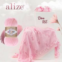 Sợi acrylic bóng Diva nhập khẩu từ Alize yarns đan móc bikini, áo, váy, thú, nón cực xinh