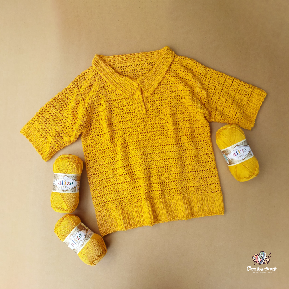 Sợi acrylic bóng Diva nhập khẩu từ Alize yarns đan móc bikini, áo, váy, thú, nón cực xinh