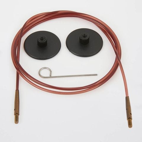 Bộ dây nối kim đan, dây Nylon, màu nâu, loại thường, nhập khẩu từ Knitpro