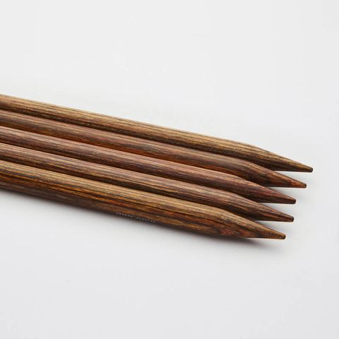 Kim đan hai đầu gỗ vân Ginger dài 15cm nhập khẩu từ KnitPro - Set 5 cây