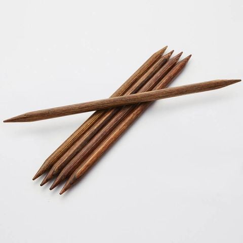Kim đan hai đầu gỗ vân Ginger dài 20cm nhập khẩu từ KnitPro - Set 5 cây