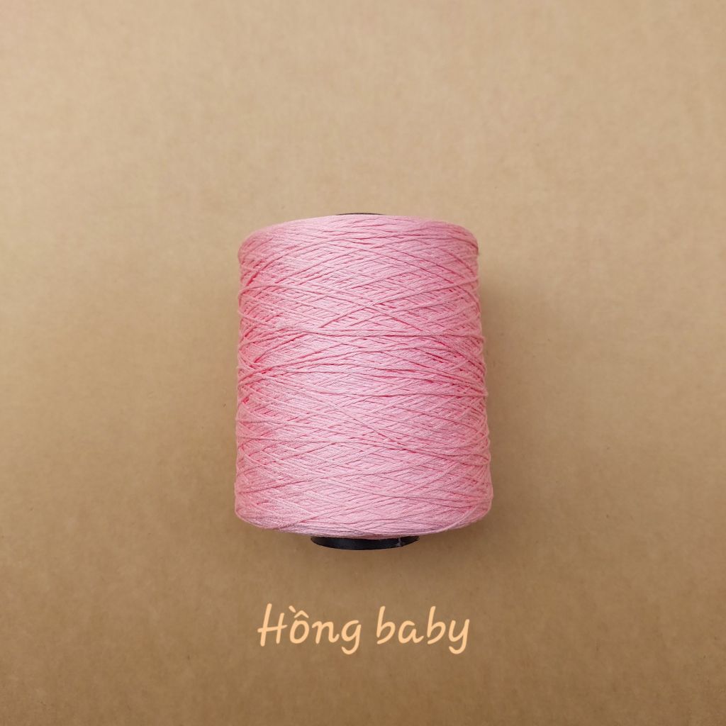 Cuộn sợi 100% silk 0.8mm màu trơn - 300gram