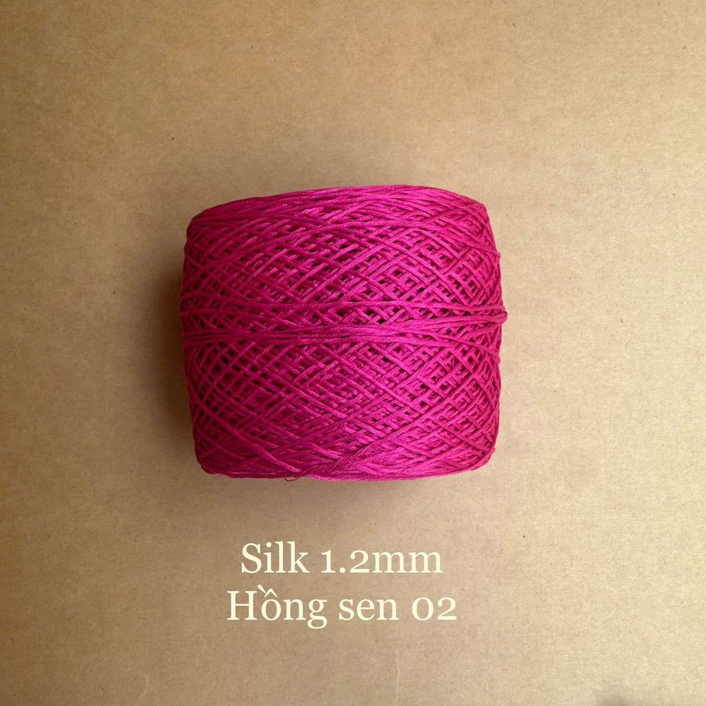Cuộn sợi Silk, 100% Silk, 250g, cỡ 1.2mm