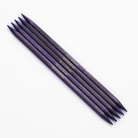 Kim đan hai đầu gỗ J'adore Cubics dài 20cm, nhập khẩu từ Knitpro - Set 5 cây