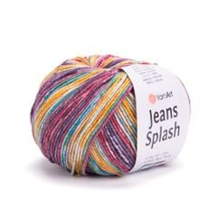 Len Jeans Splash nhập khẩu từ Yarnart, đan móc áo, váy, khăn, đầm