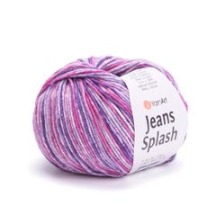 Len Jeans Splash nhập khẩu từ Yarnart, đan móc áo, váy, khăn, đầm