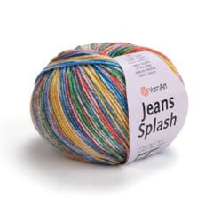 Len Jeans Splash nhập khẩu từ Yarnart, đan móc áo, váy, khăn, đầm