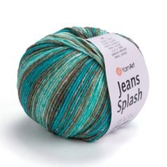 Len Jeans Splash nhập khẩu từ Yarnart, đan móc áo, váy, khăn, đầm