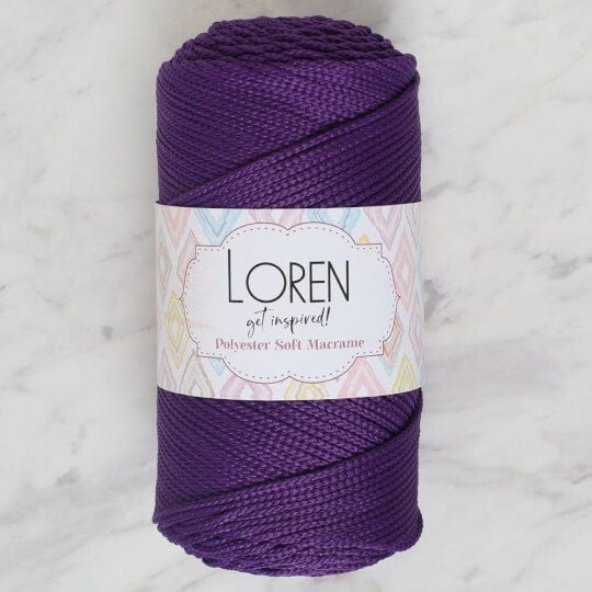 Sợi Loren Polyester Soft Macrame nhập khẩu từ Loren, đan móc túi, giỏ xách, nón, các đồ dùng trang trí nội thất