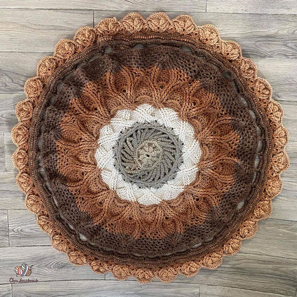 Len cầu vồng Mandala - Nhập khẩu từ hãng Lion Brand - 100% Premium Acrylic - 150gram dài 173m