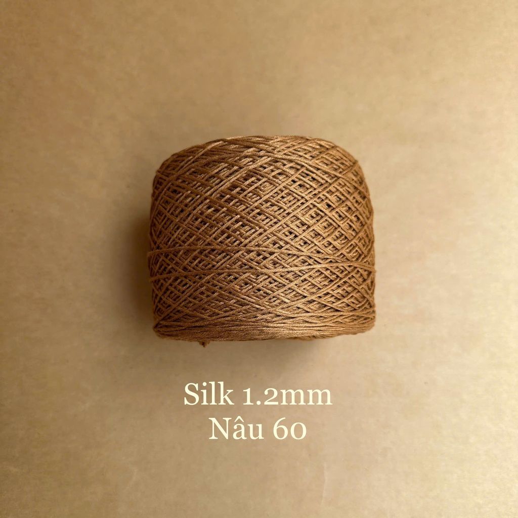 Cuộn sợi Silk, 100% Silk, 250g, cỡ 1.2mm