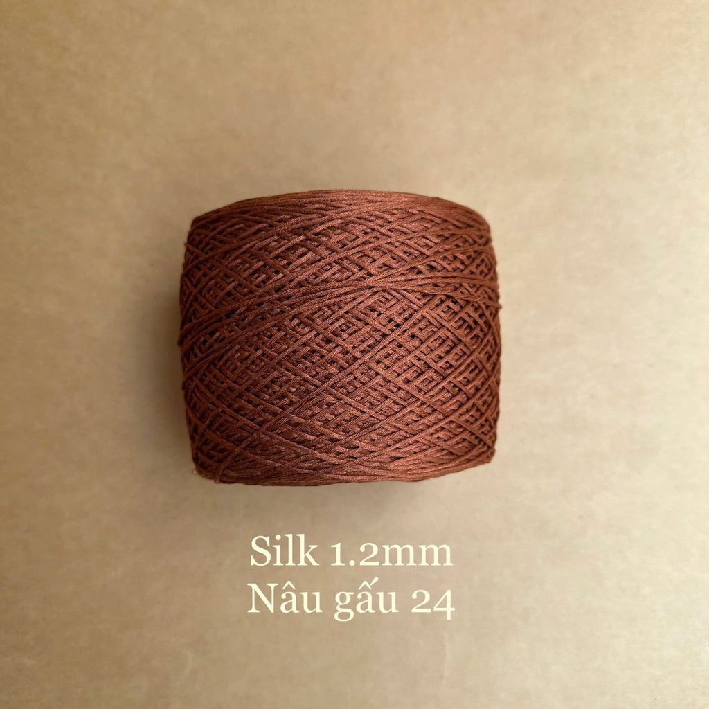 Cuộn sợi Silk, 100% Silk, 250g, cỡ 1.2mm
