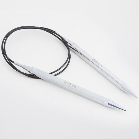 Kim đan vòng Fixed đầu kim vuông Nova Cubics dài 60cm, nhập khẩu từ KnitPro