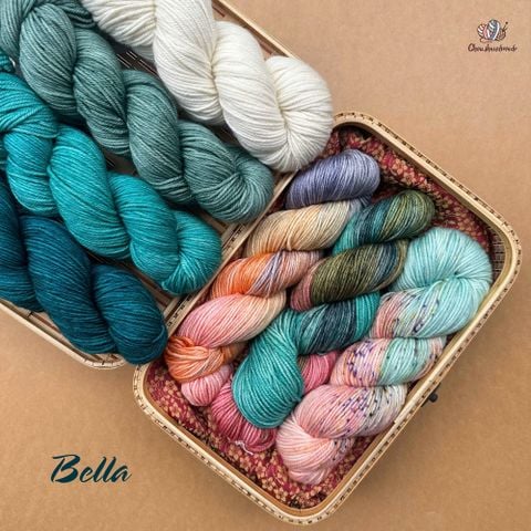Len Bella nhập khẩu từ Symfonie - KnitPro, đan móc áo, váy, khăn