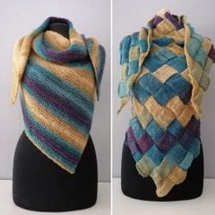 Len loang Angora Batik - Papatya, 100g - 550m, dùng để đan móc