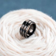 Dụng cụ nhẫn đeo đếm dòng màu đen Counter Ring, nhập khẩu từ KnitPro