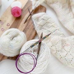 Kim đan len vòng gỗ Symfonie dài 25cm, nhập khẩu từ Knitpro