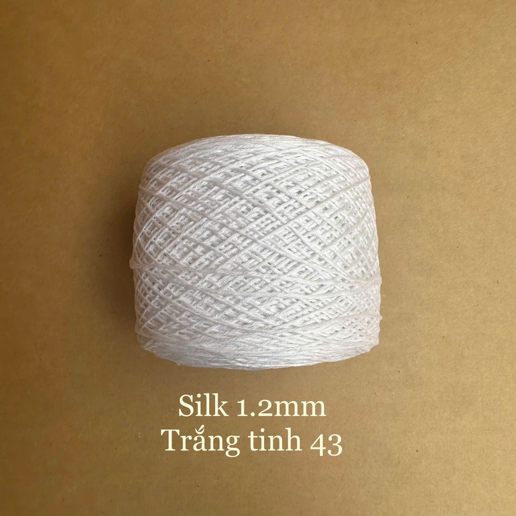 Cuộn sợi Silk, 100% Silk, 250g, cỡ 1.2mm