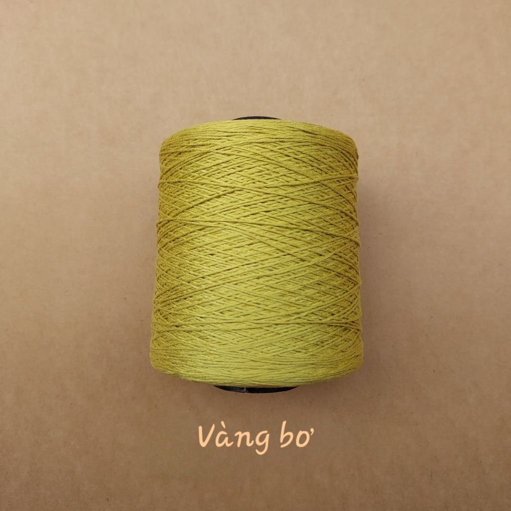 Cuộn sợi 100% silk 0.8mm màu trơn - 300gram