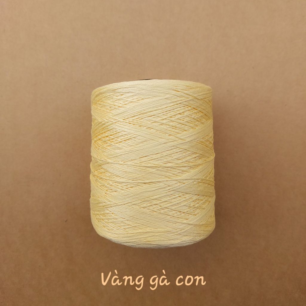 Cuộn sợi 100% silk 0.8mm màu trơn - 300gram