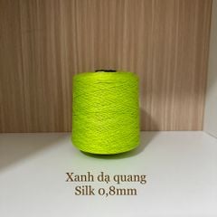 Cuộn sợi 100% silk 0.8mm màu trơn - 300gram