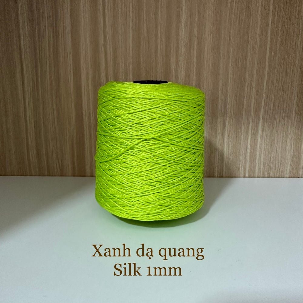 Cuộn sợi 100% Silk 1mm, 300g màu trơn