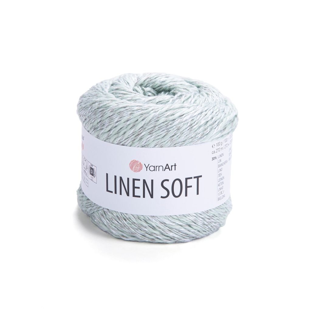 Sợi Linen Soft nhập khẩu từ Yarnart, đan móc áo, váy, khăn
