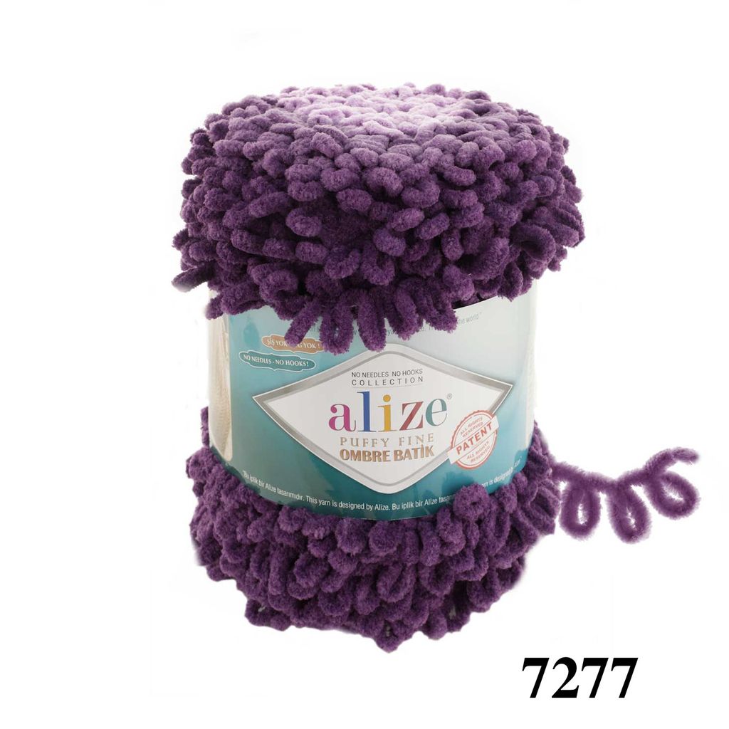 Len to Puffy Fine Ombre Batik nhập khẩu từ Alize Yarns tết chăn, nón, áo, thảm