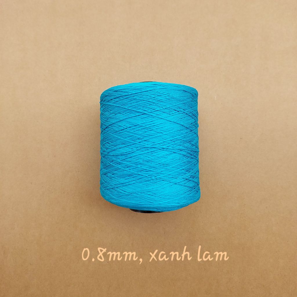Cuộn sợi 100% silk 0.8mm màu trơn - 300gram
