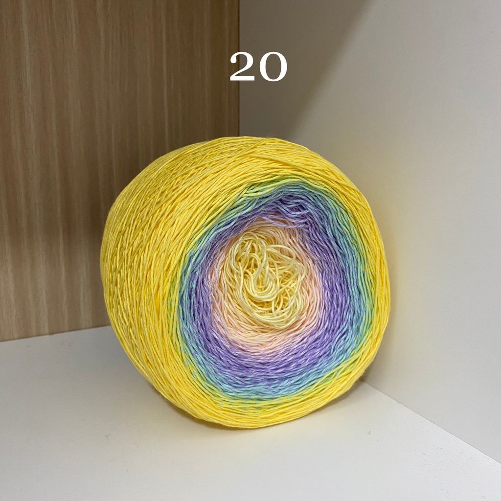 Sợi cầu vồng Cotton 0.8mm, 300g