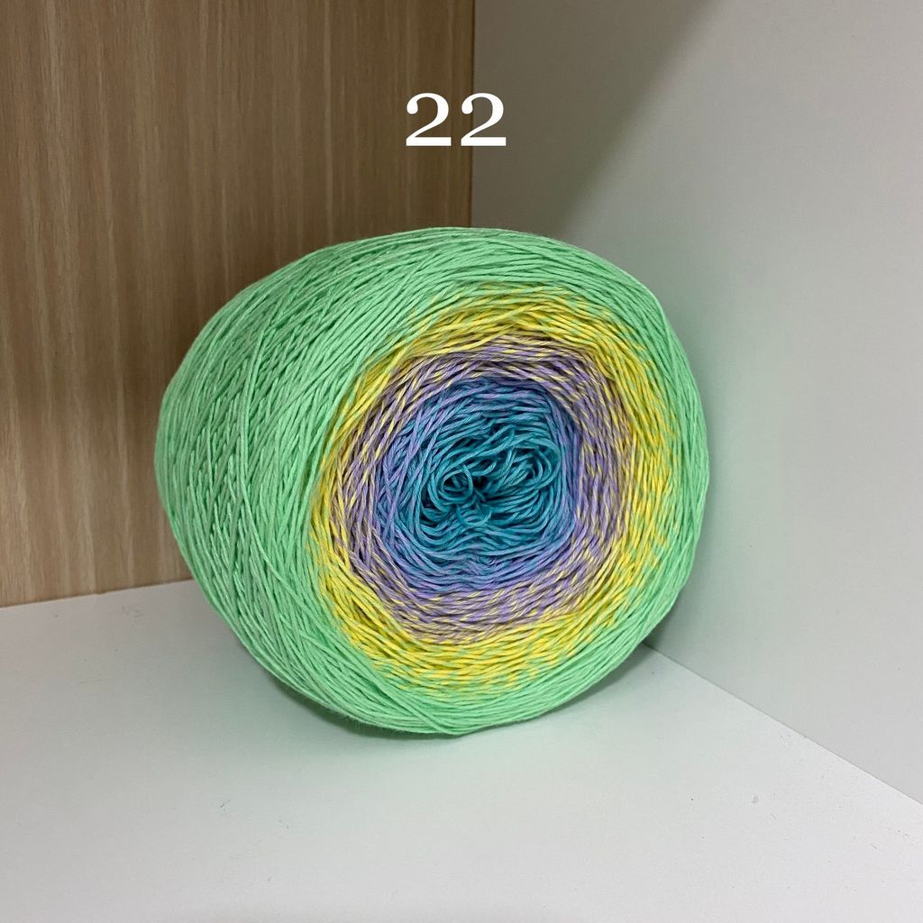 Sợi cầu vồng Cotton 0.8mm, 300g