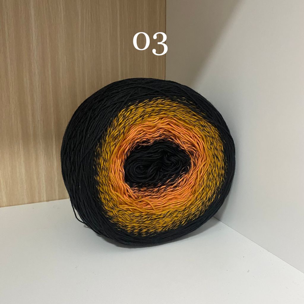 Sợi cầu vồng Cotton 0.8mm, 300g