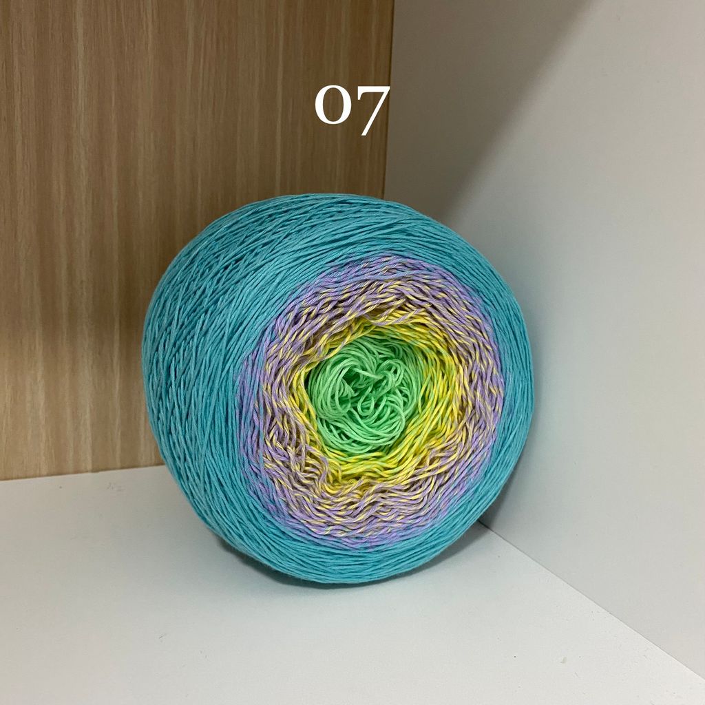 Sợi cầu vồng Cotton 0.8mm, 300g